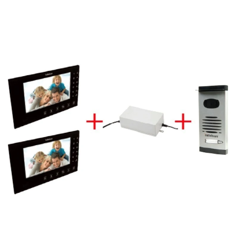 ALGAN 7” Renkli Dokunmatik LCD Görüntülü Villa Kitler (İkili)